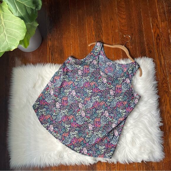 Dark Floral Tank Top Plus Size XXL - Picture 4 of 6